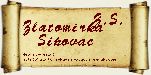 Zlatomirka Šipovac vizit kartica